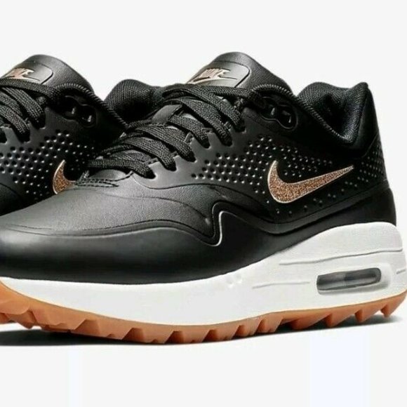 Nike Shoes - Nike women Air Max 1 G Golf Shoe AQ0865-002 Black Metall